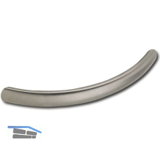 Griff Meissa LA 192 mm, Breite 218 mm, Edelstahl geb�rstet