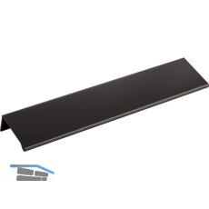 Griffleiste Piojo 3000 mm zum Aufkleben, Aluminium schwarz matt