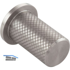M�belknopf Harlequin � 17 , Tiefe 33 mm, Edelstahl ger�ndelt