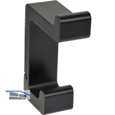 Mantelhaken Bodon H�he 90 mm, Zinkdruckguss schwarz matt