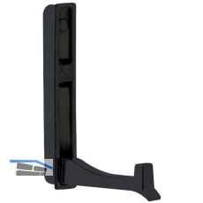 Klapphaken Came zum Einlassen - 1 Haken, H�he 93 mm, ZN schwarz matt