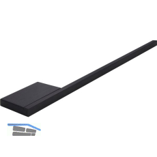 Handtuchhalter Pan, Breite 380 mm, Aluminium schwarz matt