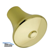 Knopf Kapys � 24 mm, Tiefe 24 mm, ZN vermessingt poliert