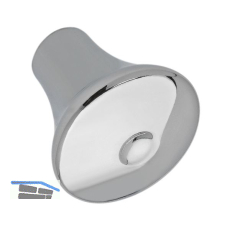 Knopf Kapys � 24 mm, Tiefe 24 mm, ZN verchromt poliert