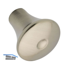 Knopf Kapys � 24 mm, Tiefe 24 mm, ZN Edelstahl Effekt