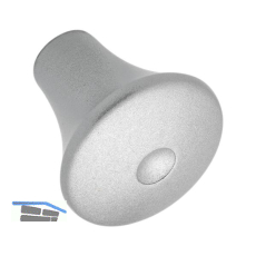 Knopf Kapys � 24 mm, Tiefe 24 mm, ZN alufarbig