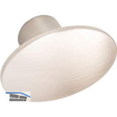 M�belknopf Dome 50x36 mm, Zinkdruckguss Edelstahl Effekt