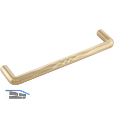 M�belgriff Shuffle LA 160, B 171,6 mm, Zinkdruckguss vermessingt geb�rstet