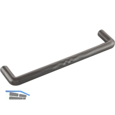 M�belgriff Shuffle LA 160, B 171,6 mm, Zinkdruckguss anthrazit geb�rstet