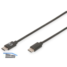 Datenkabel USB-C auf USB-C 1800 mm schwarz