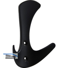 Mantelhaken Tegua Breite 74 mm, H�he 104 mm, Zinkdruckguss schwarz matt