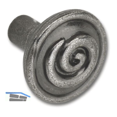 Knopf Ian Smith � 30 mm, Tiefe 29 mm, ZN altsilber