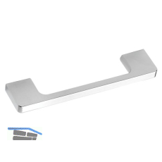 Griff Nestor LA 128 mm, Breite 140 mm, ZN verchromt poliert