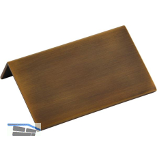 Griffleiste Crevan LA 48 mm, L�nge 70 mm, Aluminium Messing schwarz geb�rstet