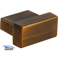 Knopf Fisolo Breite 29 mm, Tiefe 24 mm, ZN Messing schwarz geb�rstet