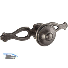 Knopf Flores mit Platte Breite 108 mm, Tiefe 31 mm, ZN zinnf�rbig