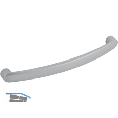 M�belgriff Santiago LA 128 mm, Breite 137 mm, Zinkdruckguss verchromt matt