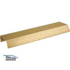 Griffleiste Bench LA 2x80,L�nge 200 mm,Aluminium Messing matt geb�rstet