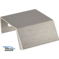 Griffleiste Bench LA 20, L�nge 40 mm, Aluminium Edelstahl Effekt