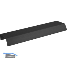 Griffleiste Bench LA 2x80,L�nge 200 mm,Aluminium schwarz matt geb�rstet