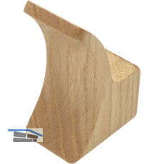 Huthaken Loop Breite 28 mm, H�he 63 mm, Eiche lackiert