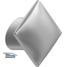 M�belknopf Flow Breite 30 mm, H�he 30 mm, Zinkdruckguss, Edelstahl Effekt