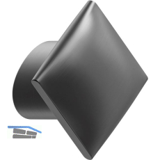 M�belknopf Flow Breite 30 mm, H�he 30 mm, Zinkdruckguss, gun-metal