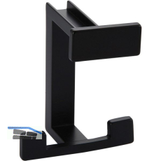 Huthaken Doradus Breite 70 mm, H�he 92 mm, ZN schwarz matt