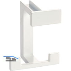 Huthaken Doradus Breite 70 mm, H�he 92 mm, ZN wei� gl�nzend