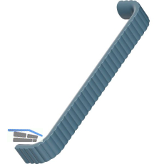 M�belgriff Lace Breite 171 mm, LA 160 mm, Zinkdruckguss, schieferblau matt