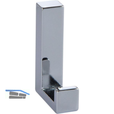 Mantelhaken Doradus 2 Breite 15 mm, H�he 61 mm, ZN verchromt poliert