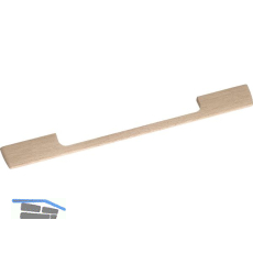 Griff Theta, LA 224 mm, Breite 287 mm, Eiche roh