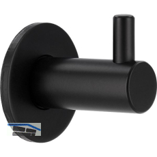 Mantelhaken Naos Breite 28 mm, Tiefe 30 mm, Zinkdruckguss schwarz matt