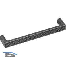 M�belgriff Wafer Breite 175,5 mm, Zinkdruckguss grau antik