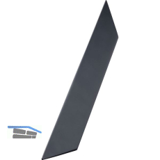 Griffleiste Streamline L�nge 225 mm, Aluminium schwarz matt