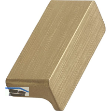 Griffleiste Elan L�nge 50 mm, Aluminium, Messing geb�rstet