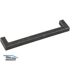 M�belgriff Ischgl LA 96 mm, Breite 108 mm, Eisen verzinkt schwarz passiviert