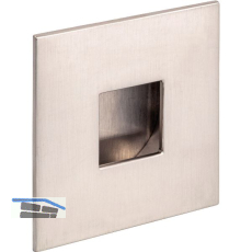 Muschelgriff Geometric quadratisch 73x73, Einlass � 45, ZN Edelstahl Effekt