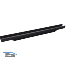 Griffleiste Prego L�nge 395 mm, Aluminium schwarz eloxiert