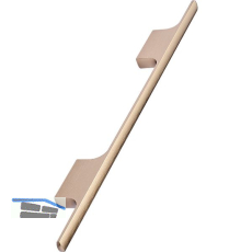 M�belgriff Tau Breite 286 mm, Aluminium Messing geb�rstet