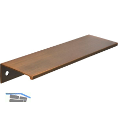 Griffleiste Crevan LA 128 mm, L�nge 145 mm, Aluminium Messing schwarz geb�rstet