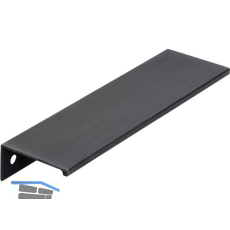 Griffleiste Crevan LA 128 mm, L�nge 145 mm, Aluminium eisenf�rbig geb�rstet matt