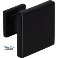 M�belknopf Baios 30 x 30 mm, Zinkdruckguss schwarz matt
