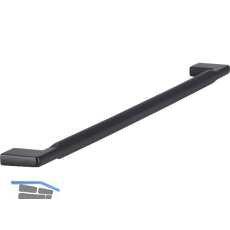 Griff Baton LA 320 mm, Breite 340 mm, Zinkdruckguss schwarz matt