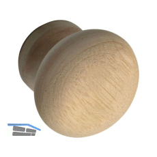 Knopf Hemera � 25 mm, Tiefe 26 mm, Esche roh