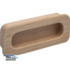 Muschelgriff Cidras Breite 110 mm, Einlassma� 102 x 42 mm, Buche roh