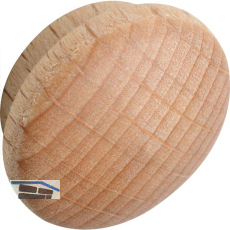 Holzabdeckkappe � 19 mm, Zapfen � 15 mm, Zapfenl�nge 4 mm, Buche roh