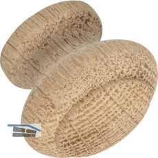 Knopf Horno � 35 mm, Tiefe 28 mm, Eiche roh