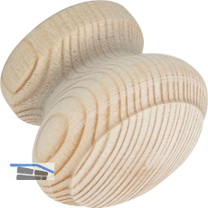 Knopf Horno � 35 mm, Tiefe 28 mm, Kiefer roh