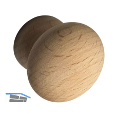 Knopf Hemera � 25 mm, Tiefe 26 mm, Buche ged�mpft roh